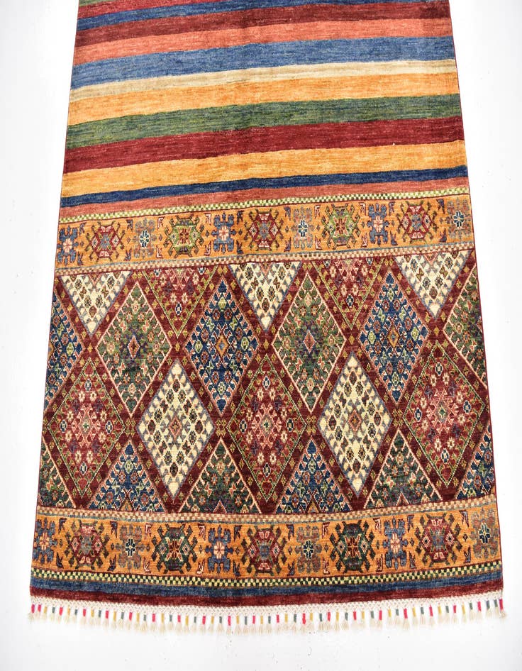 Detail image of  5' x 6' 8  Hand Knotted Ariana Ziegler Wool Rug