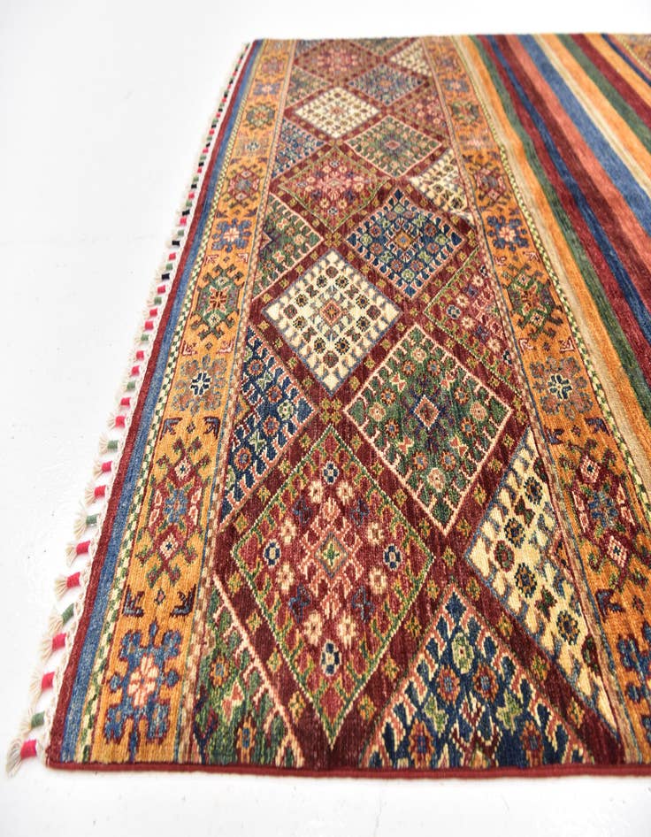 Detail image of  5' x 6' 8  Hand Knotted Ariana Ziegler Wool Rug