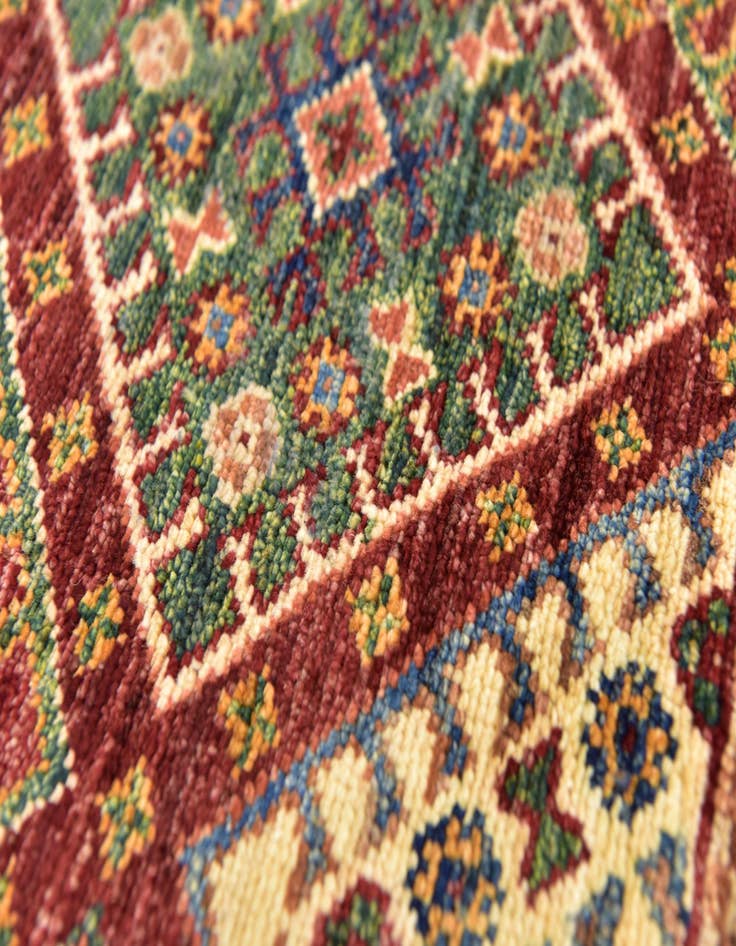 Detail image of  5' x 6' 8  Hand Knotted Ariana Ziegler Wool Rug
