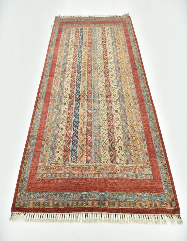 Detail image of  5' 8 x 8'  Hand Knotted Ariana Ziegler Rug