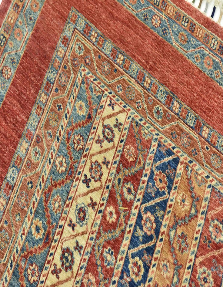 Detail image of  5' 8 x 8'  Hand Knotted Ariana Ziegler Rug