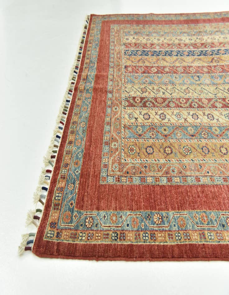 Detail image of  5' 8 x 8'  Hand Knotted Ariana Ziegler Rug