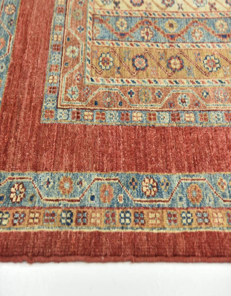 Detail image of  5' 8 x 8'  Hand Knotted Ariana Ziegler Rug