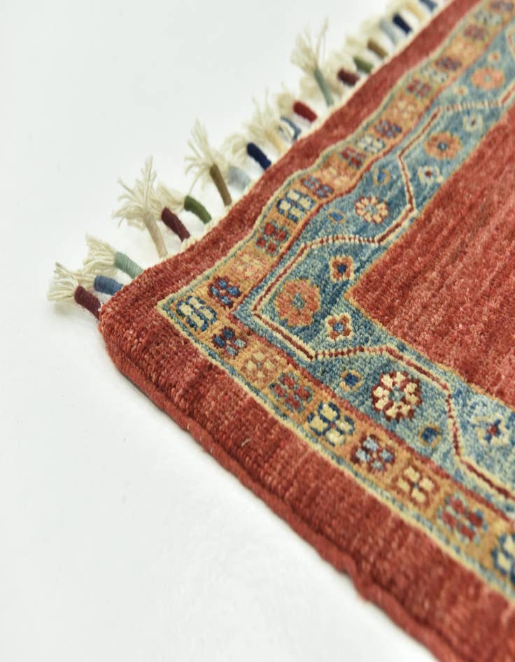 Detail image of  5' 8 x 8'  Hand Knotted Ariana Ziegler Rug