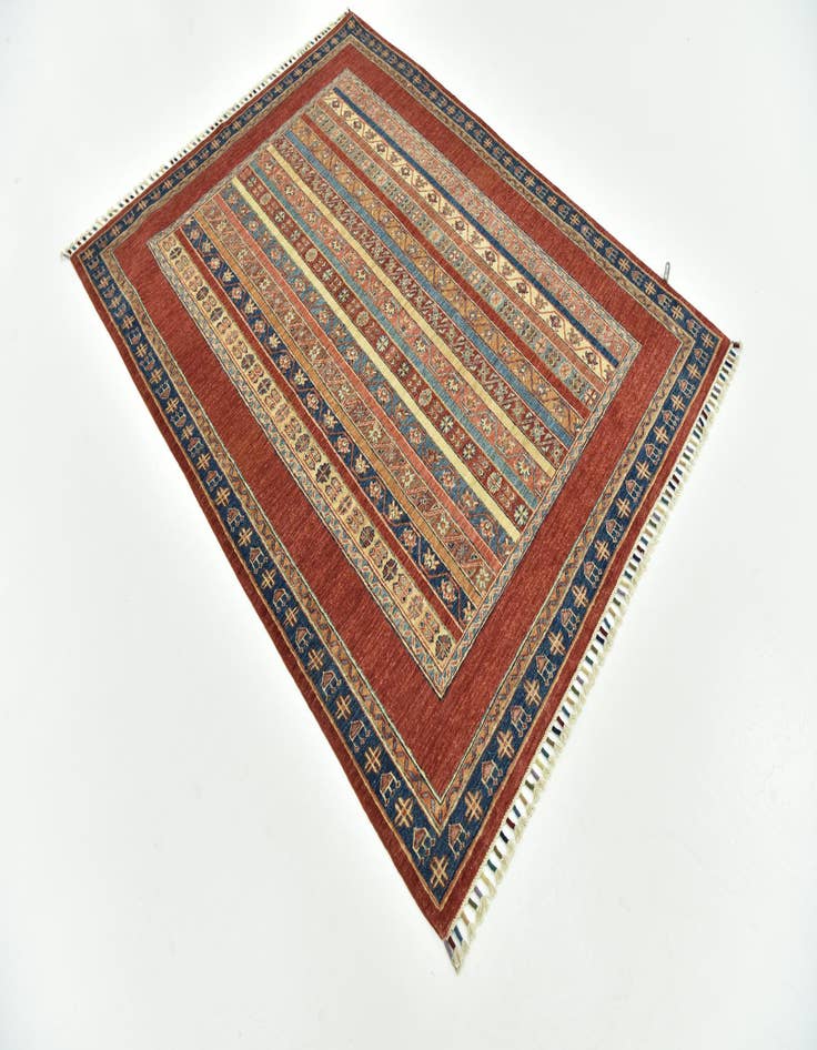 Detail image of  4' 11 x 6' 7  Hand Knotted Ariana Ziegler Rug