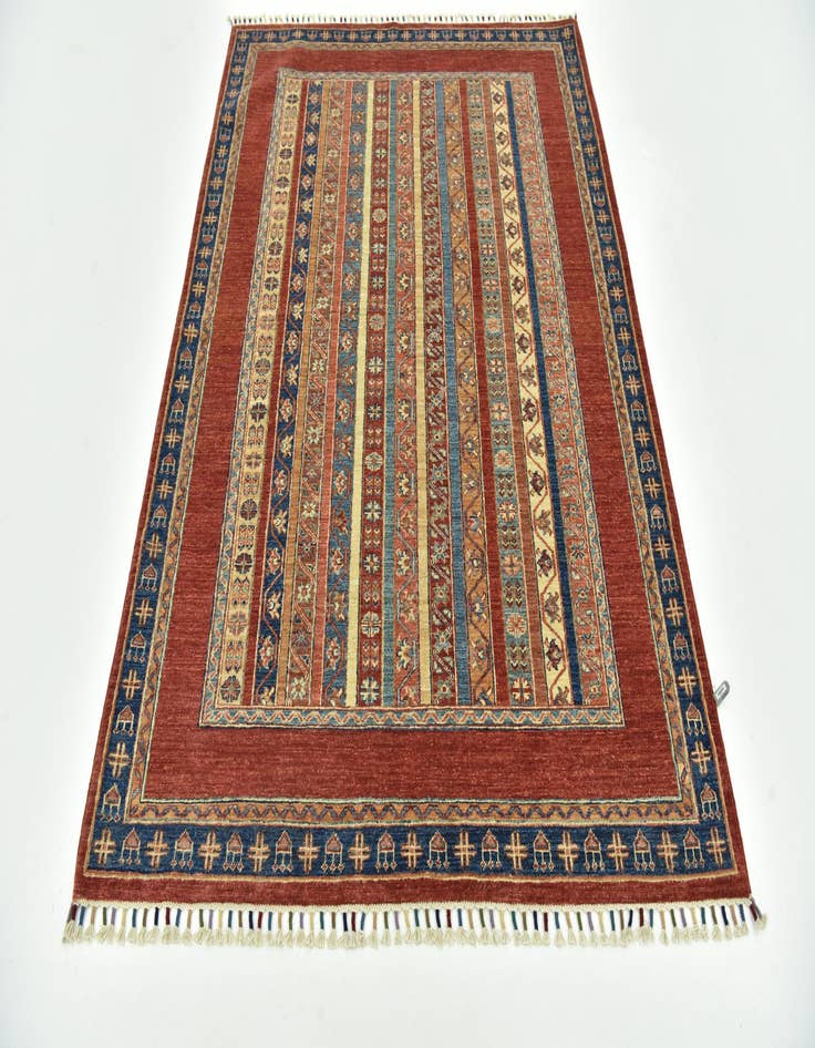 Detail image of  4' 11 x 6' 7  Hand Knotted Ariana Ziegler Rug