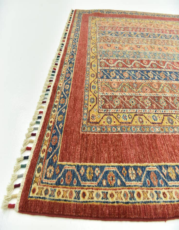 Detail image of  5' 2 x 6' 9  Hand Knotted Ariana Ziegler Rug