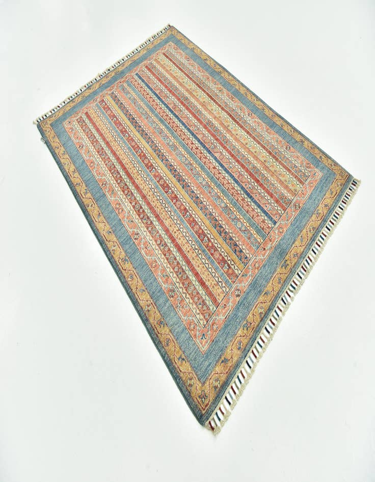 Detail image of  4' 10 x 6' 5  Hand Knotted Ariana Ziegler Rug