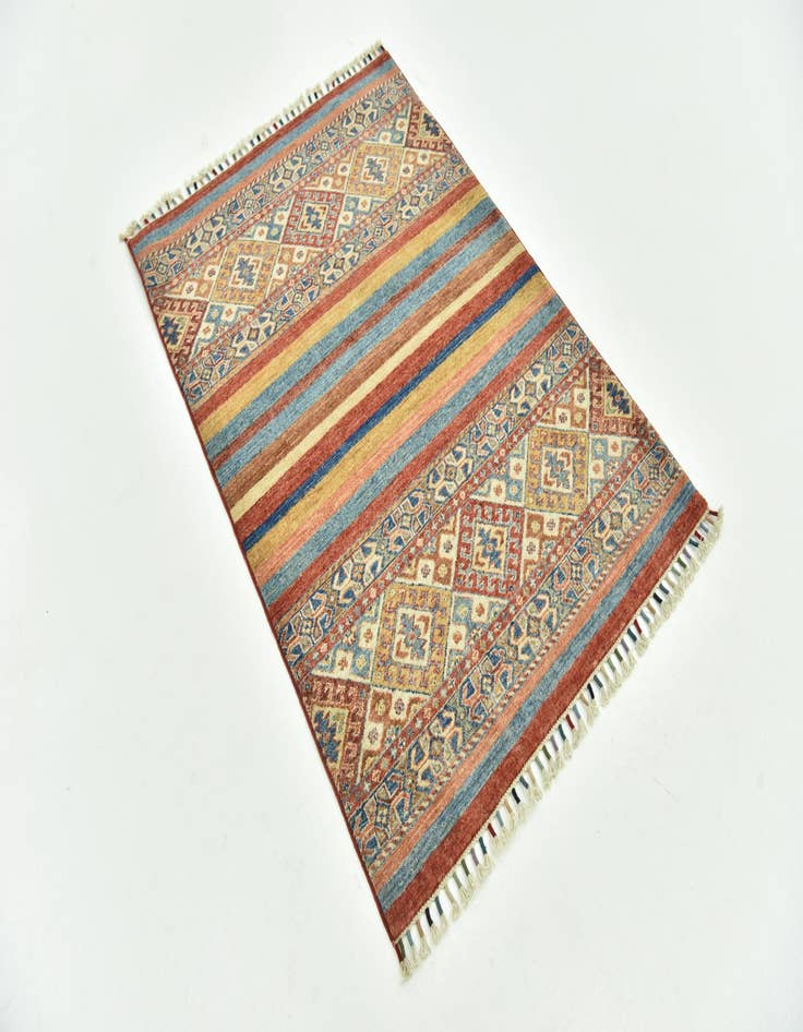 Detail image of  3' 4 x 4' 8  Hand Knotted Ariana Ziegler Rug