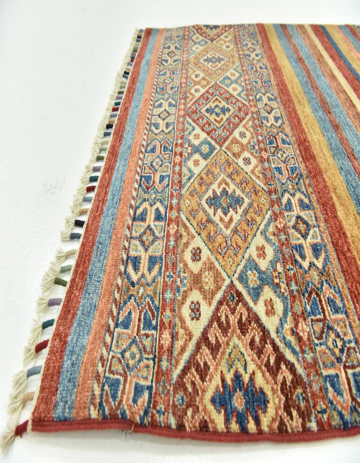 Detail image of  3' 4 x 4' 8  Hand Knotted Ariana Ziegler Rug