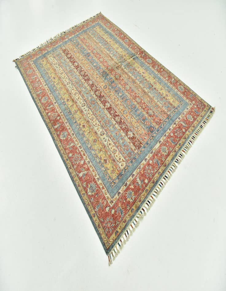 Detail image of  5' 8 x 7' 9  Hand Knotted Ariana Ziegler Rug