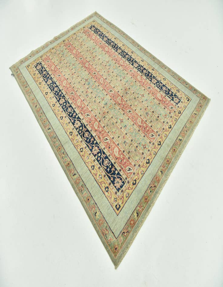 Detail image of  5' 10 x 7' 10  Hand Knotted Ariana Ziegler Rug