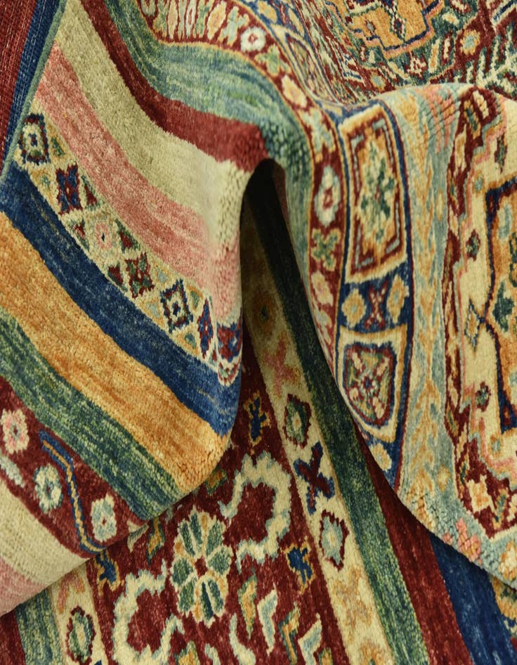 Detail image of  5' 8 x 7' 9  Hand Knotted Ariana Ziegler Rug