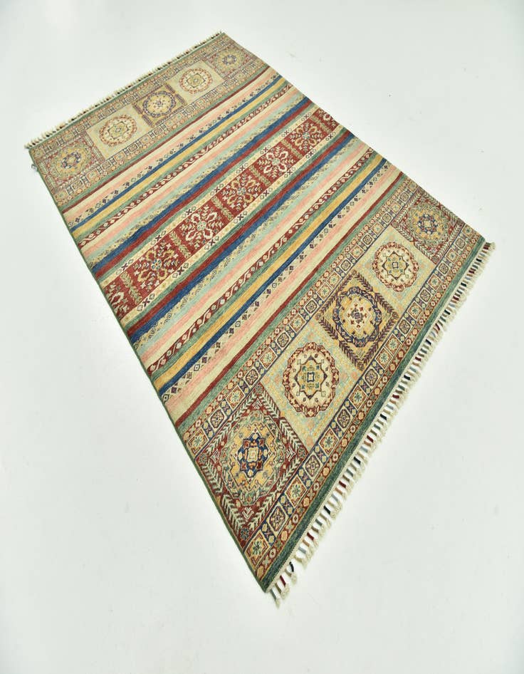 Detail image of  5' 8 x 7' 9  Hand Knotted Ariana Ziegler Rug