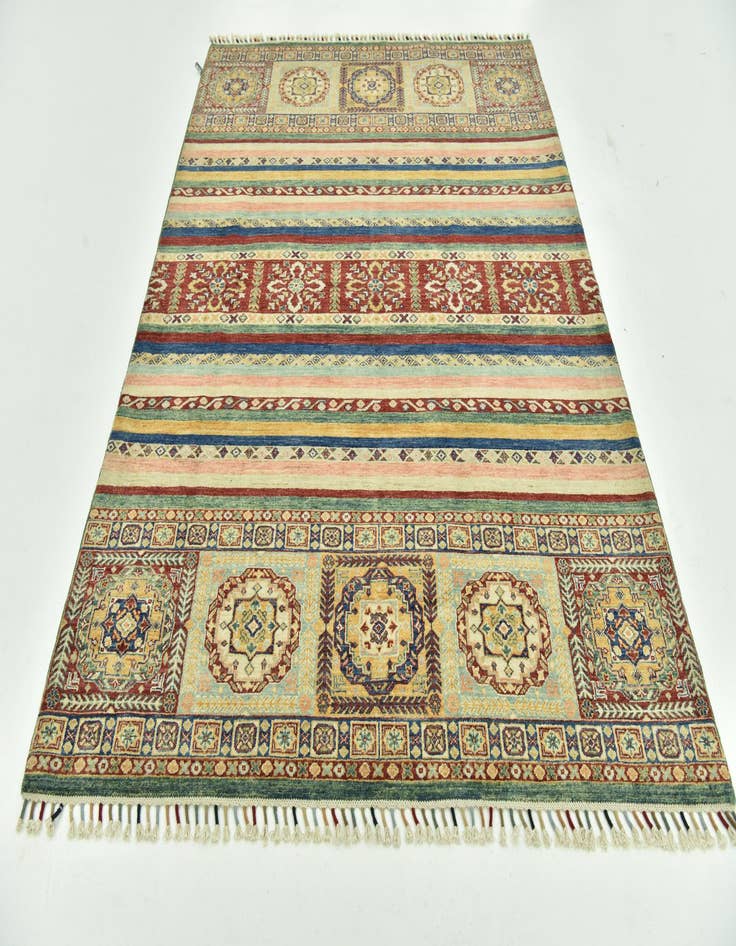 Detail image of  5' 8 x 7' 9  Hand Knotted Ariana Ziegler Rug