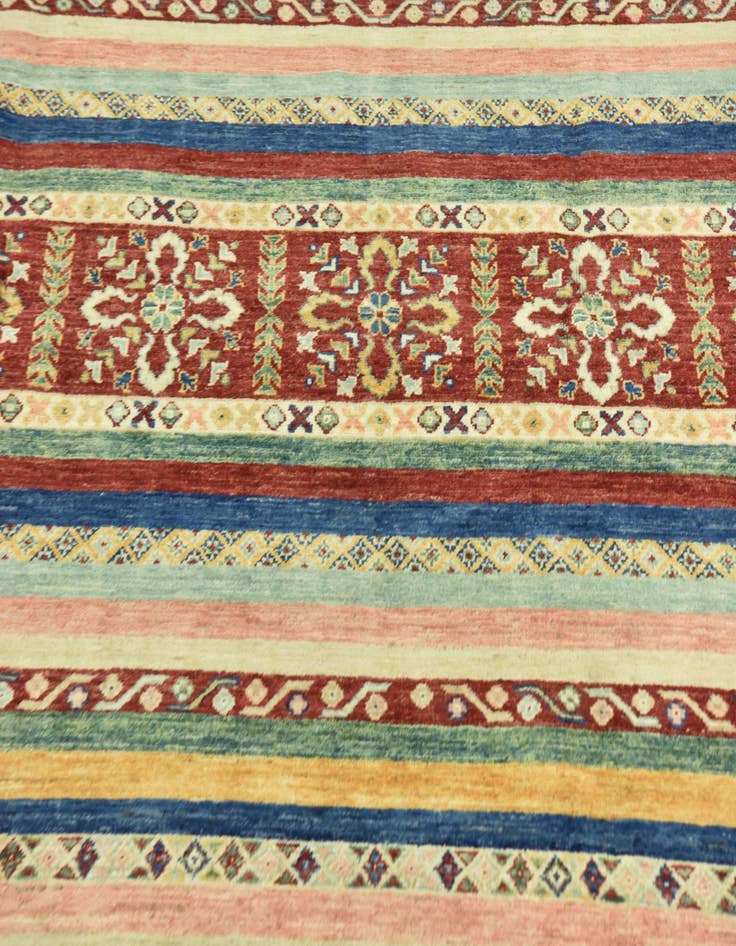 Detail image of  5' 8 x 7' 9  Hand Knotted Ariana Ziegler Rug