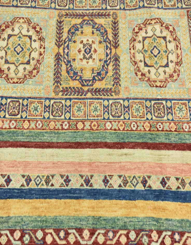 Detail image of  5' 8 x 7' 9  Hand Knotted Ariana Ziegler Rug