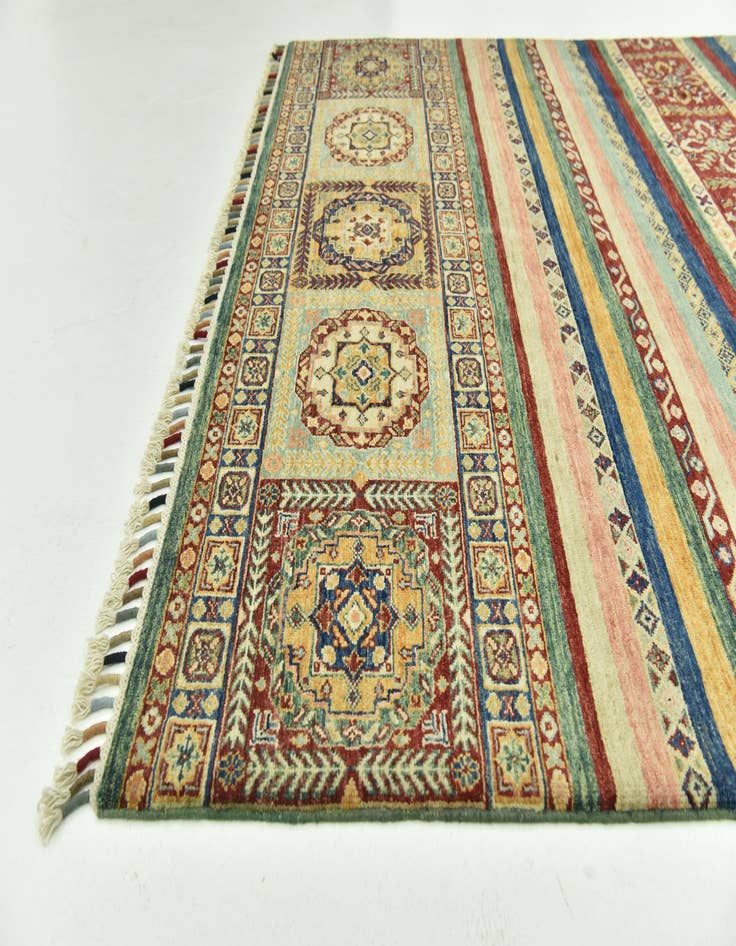 Detail image of  5' 8 x 7' 9  Hand Knotted Ariana Ziegler Rug