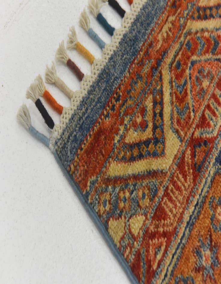 Detail image of  4' x 5' 8  Hand Knotted Ariana Ziegler Rug