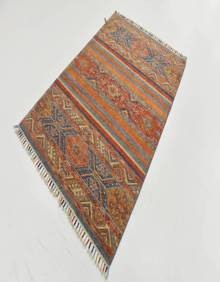 Detail image of  4' x 5' 8  Hand Knotted Ariana Ziegler Rug