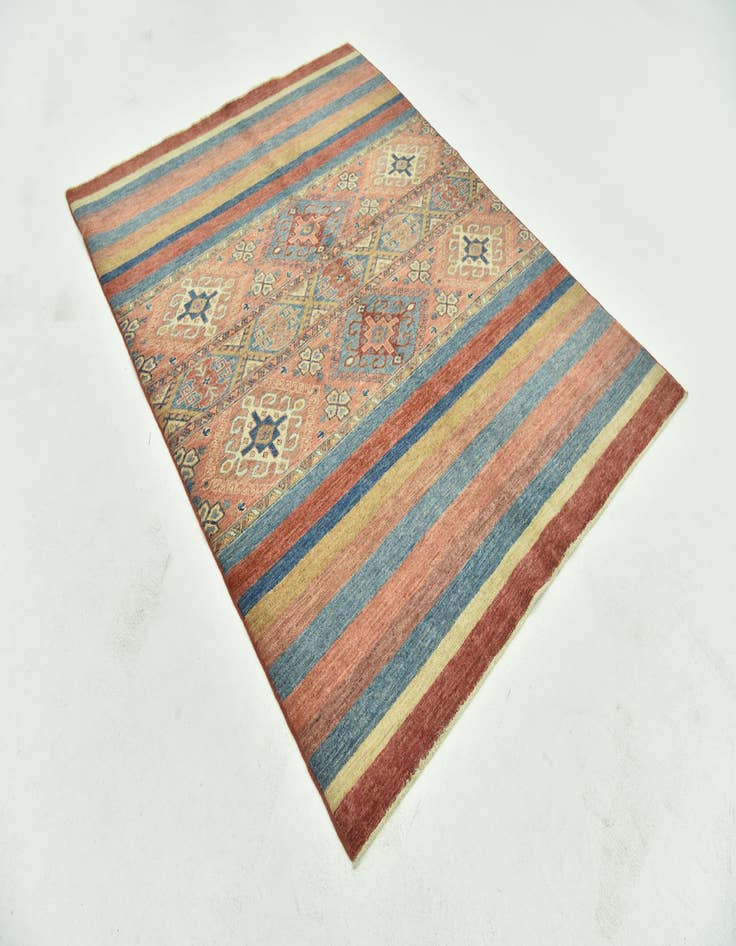 Detail image of  5' 1 x 6' 8  Hand Knotted Ariana Ziegler Rug