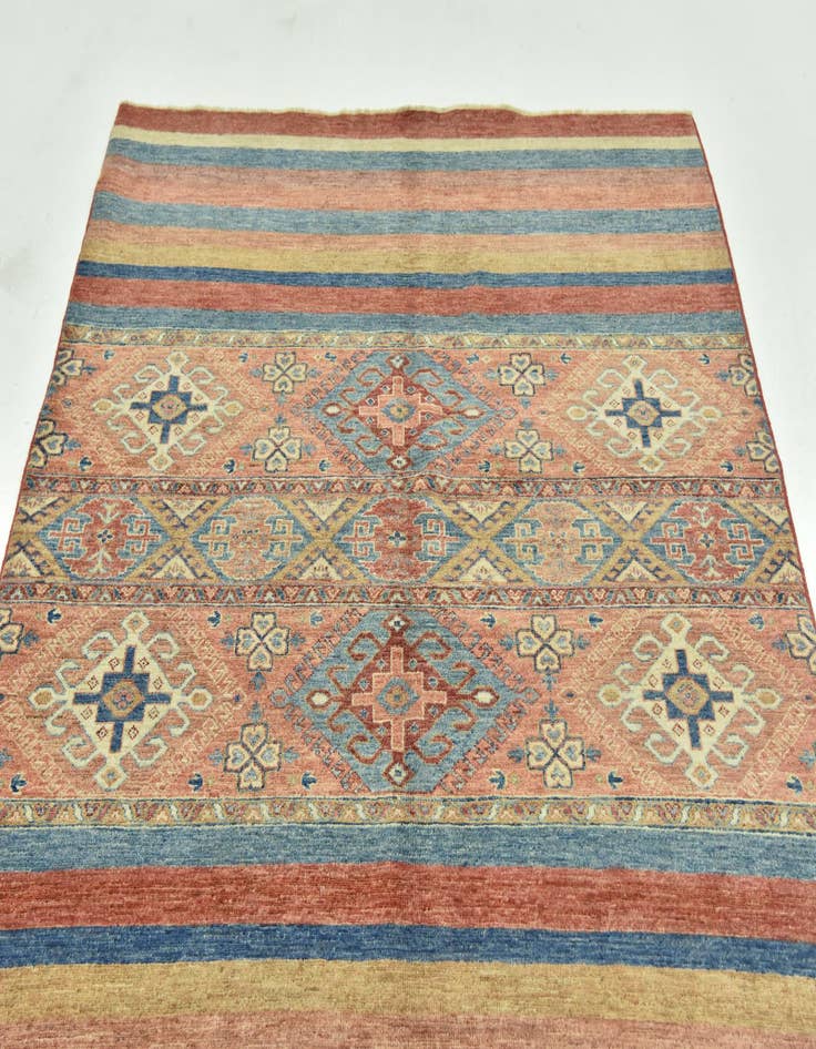 Detail image of  5' 1 x 6' 8  Hand Knotted Ariana Ziegler Rug