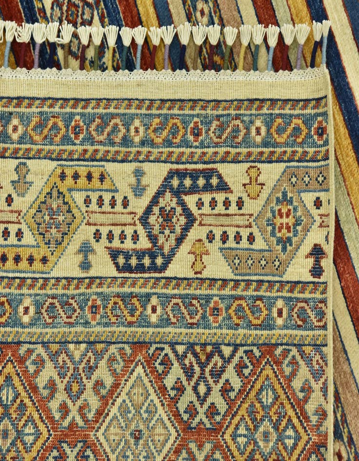 Detail image of  5' x 6' 4  Hand Knotted Ariana Ziegler Rug