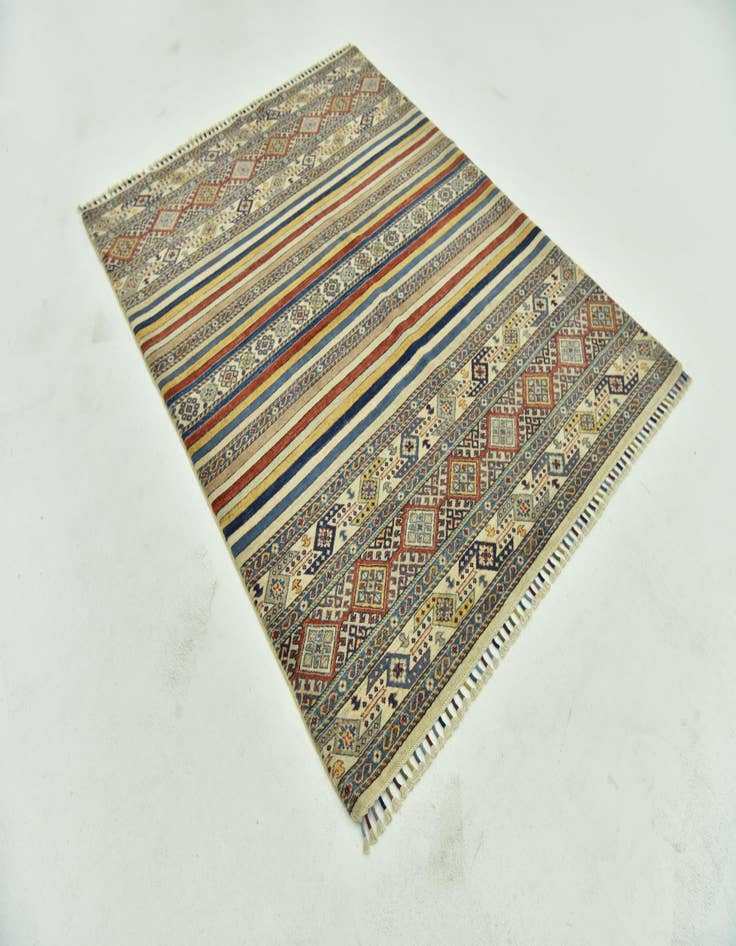 Detail image of  5' x 6' 4  Hand Knotted Ariana Ziegler Rug