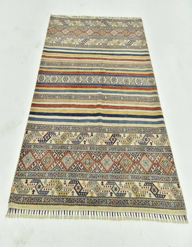 Detail image of  5' x 6' 4  Hand Knotted Ariana Ziegler Rug