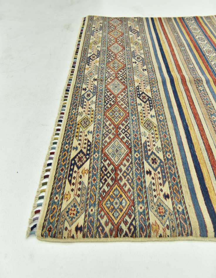 Detail image of  5' x 6' 4  Hand Knotted Ariana Ziegler Rug