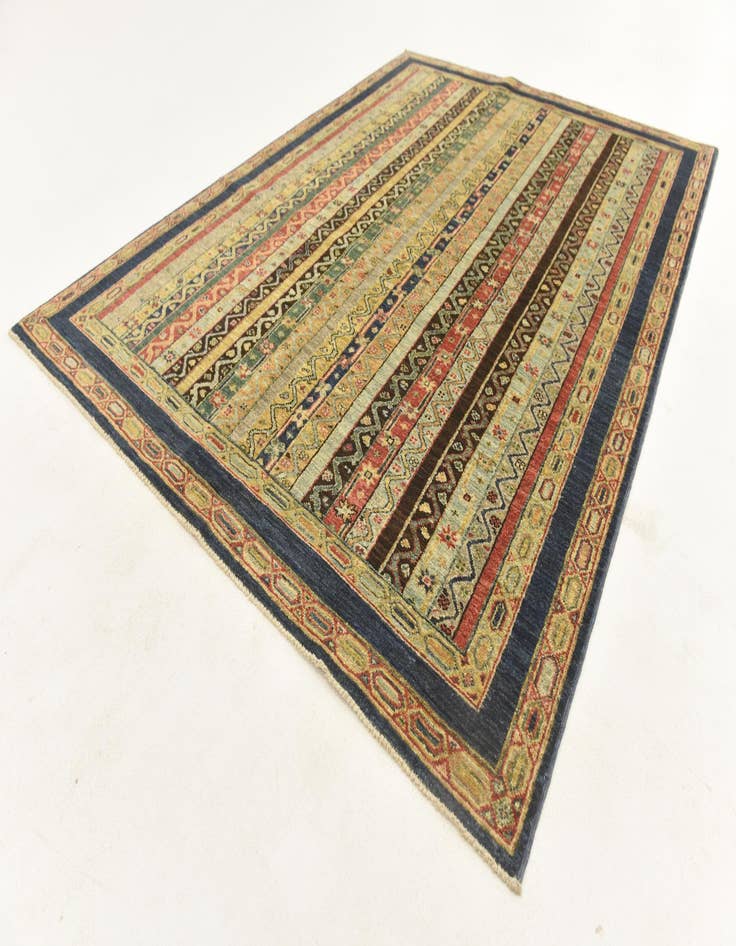 Detail image of  4' 11 x 6' 8  Hand Knotted Ariana Ziegler Rug