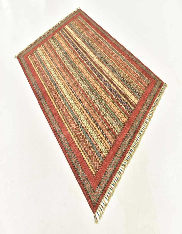 Detail image of  4' 10 x 6' 6  Hand Knotted Ariana Ziegler Rug