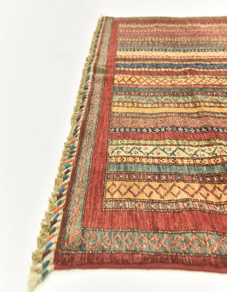 Detail image of  5' x 6' 7  Hand Knotted Ariana Ziegler Rug