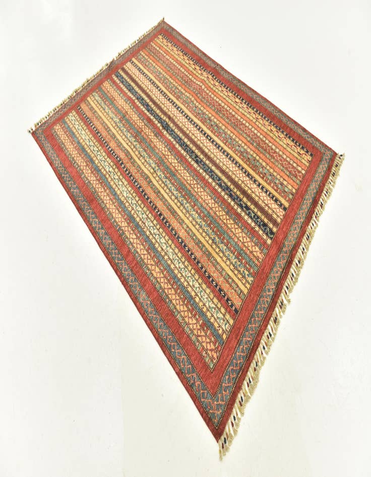 Detail image of  5' x 6' 5  Hand Knotted Ariana Ziegler Rug