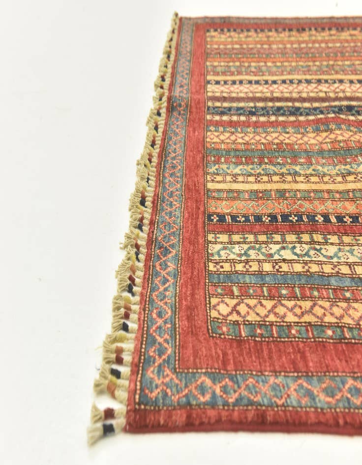 Detail image of  5' x 6' 5  Hand Knotted Ariana Ziegler Rug