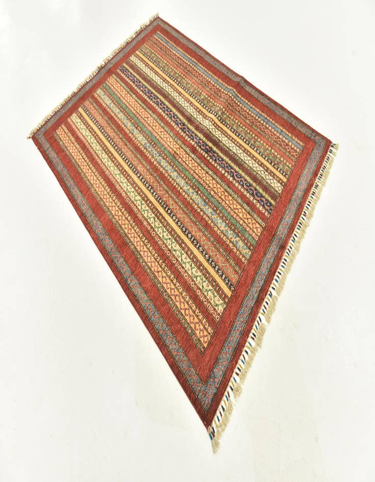 Detail image of  4' 9 x 6' 4  Hand Knotted Ariana Ziegler Rug