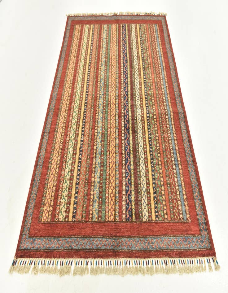 Detail image of  4' 9 x 6' 4  Hand Knotted Ariana Ziegler Rug