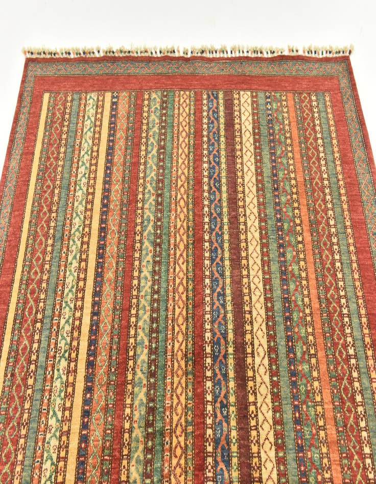 Detail image of  5' 1 x 6' 6  Hand Knotted Ariana Ziegler Rug