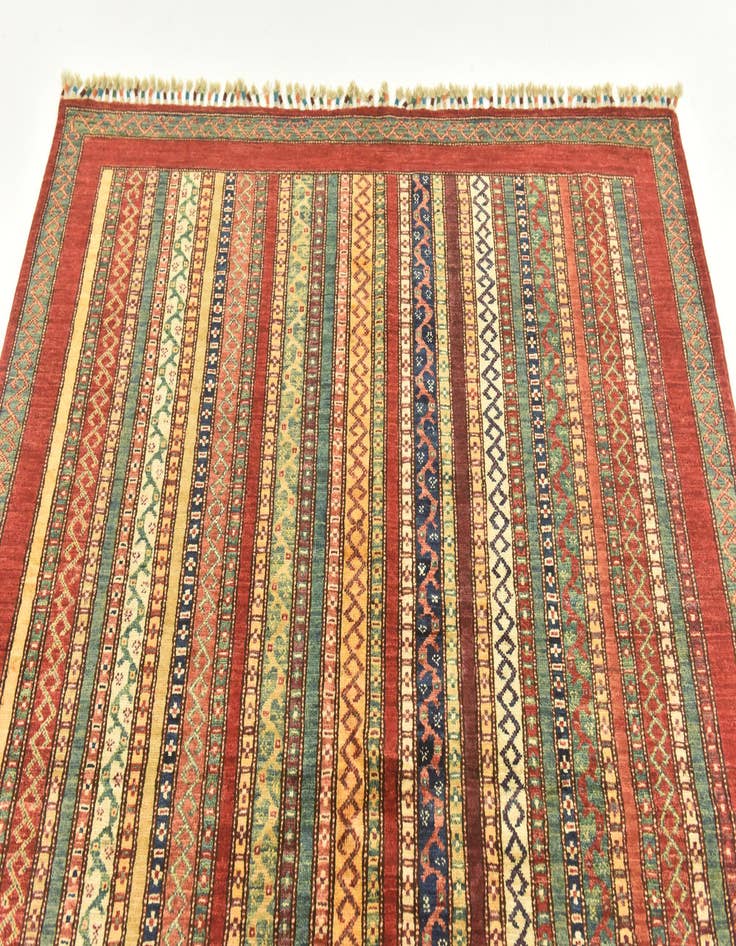 Detail image of  5' x 6' 5  Hand Knotted Ariana Ziegler Rug