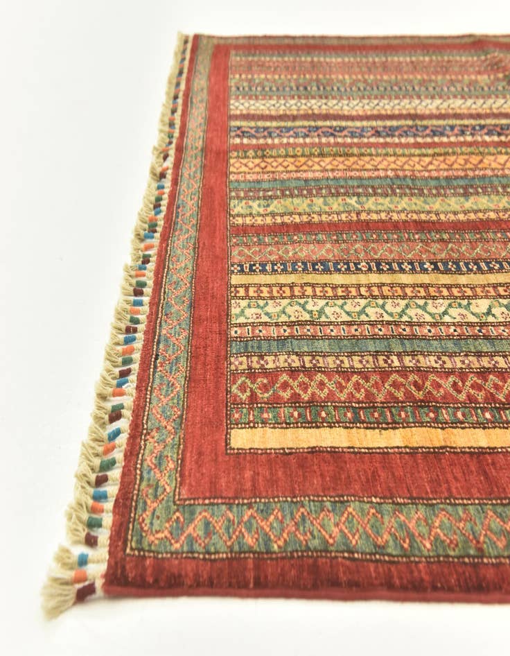 Detail image of  5' x 6' 5  Hand Knotted Ariana Ziegler Rug