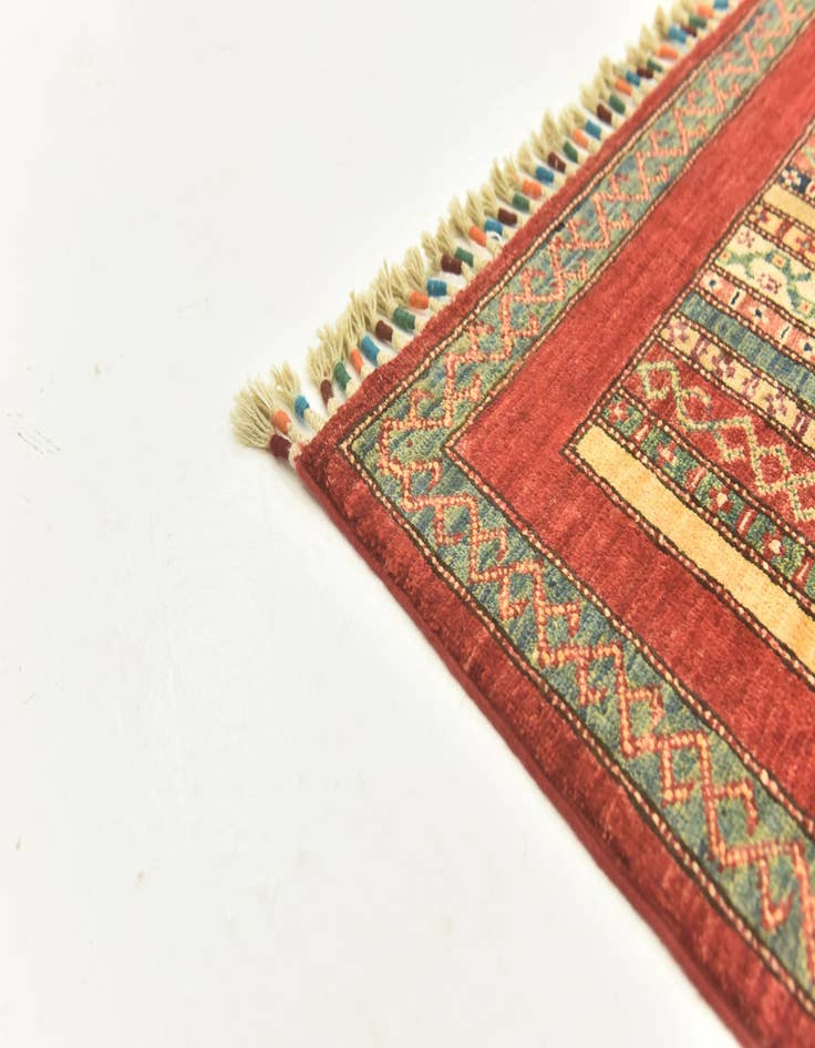 Detail image of  5' x 6' 5  Hand Knotted Ariana Ziegler Rug