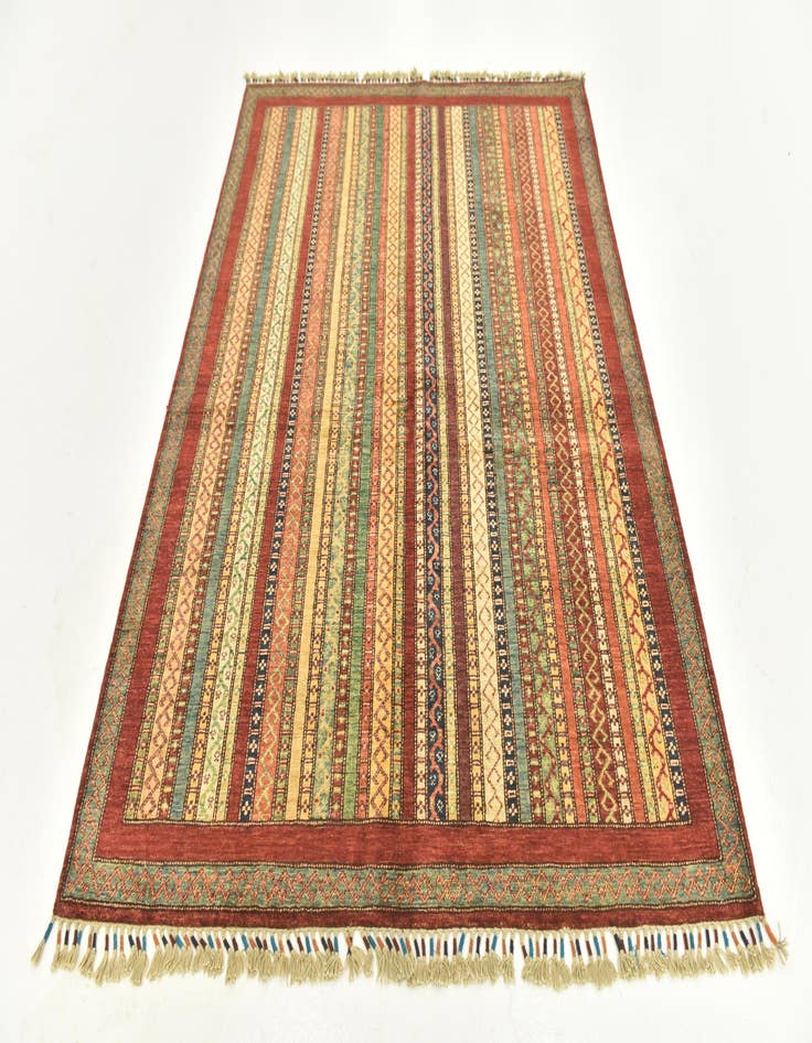 Detail image of  5' x 6' 6  Hand Knotted Ariana Ziegler Rug