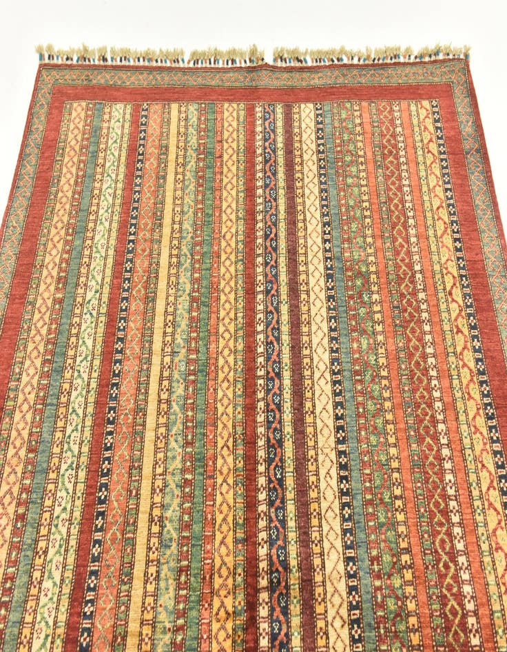 Detail image of  5' x 6' 6  Hand Knotted Ariana Ziegler Rug