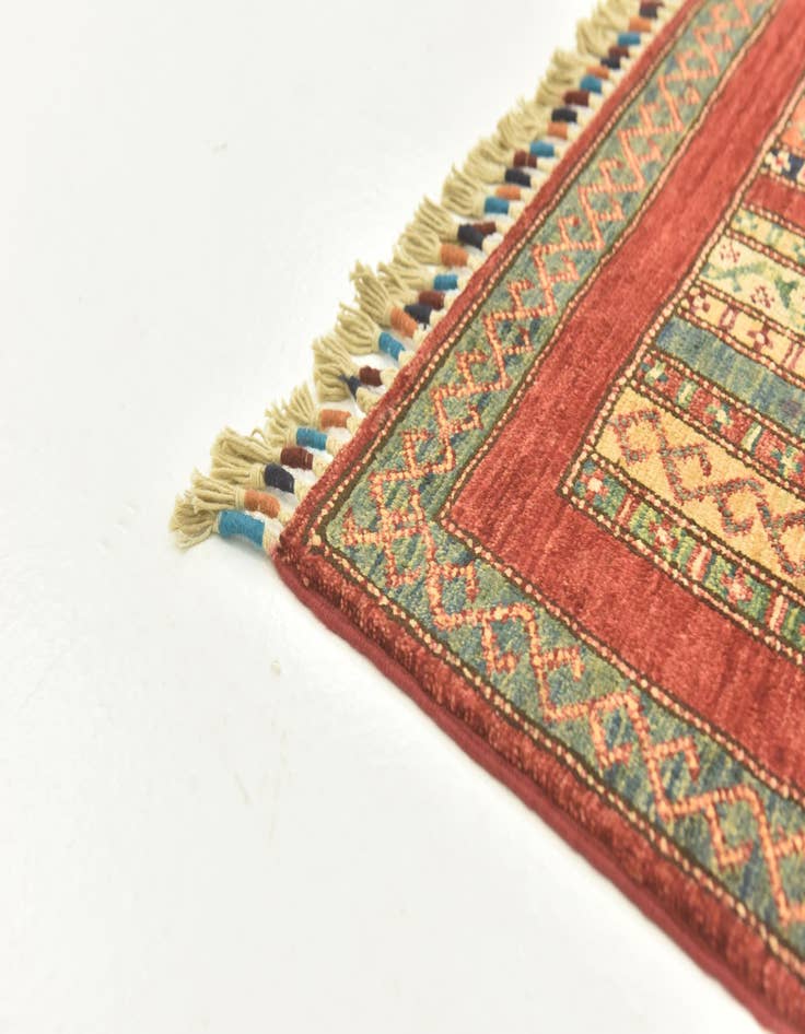 Detail image of  5' x 6' 6  Hand Knotted Ariana Ziegler Rug