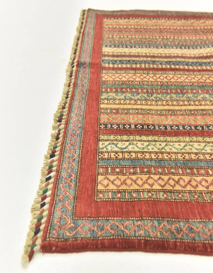 Detail image of  5' x 6' 10  Hand Knotted Ariana Ziegler Rug