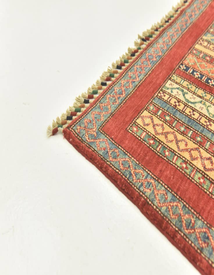 Detail image of  5' x 6' 10  Hand Knotted Ariana Ziegler Rug