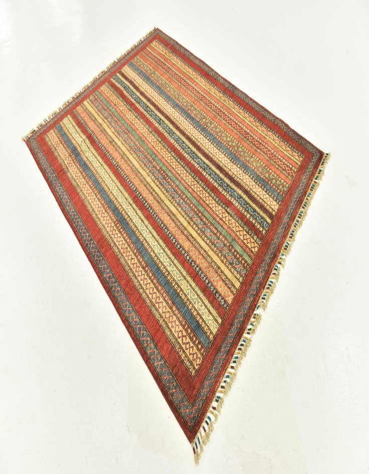 Detail image of  5' 2 x 6' 5  Hand Knotted Ariana Ziegler Rug