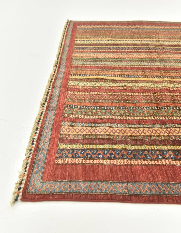 Detail image of  6' 7 x 9' 9  Hand Knotted Ariana Ziegler Rug