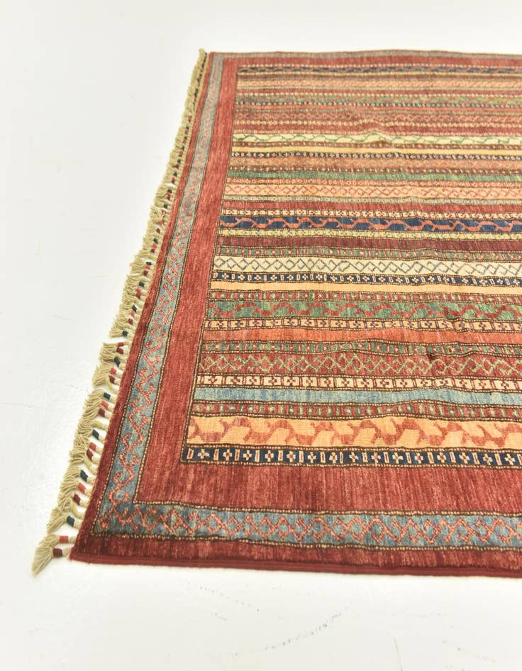 Detail image of  6' 5 x 9' 8  Hand Knotted Ariana Ziegler Rug