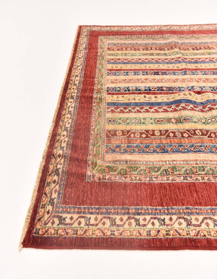 Detail image of  5' 6 x 7' 9  Hand Knotted Ariana Ziegler Rug